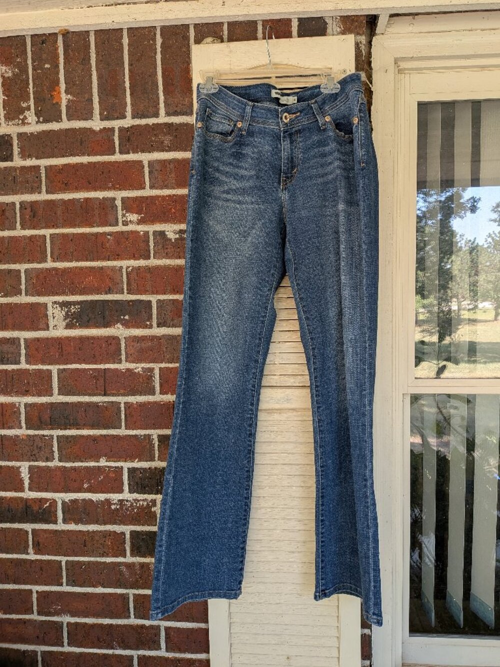 Levis 529 Curvy Bootcut  Stretch Jeans Womens 12L Medium Wash